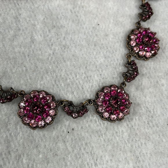 Kenny Ma Vintage Style Necklace and Earrings Set Swarovski Crystals - Picture 3 of 6
